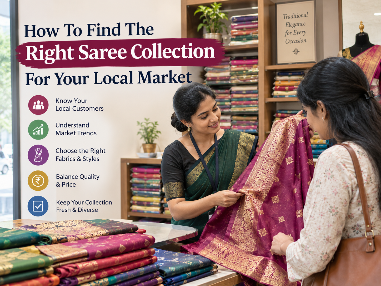 How To Find The Right Saree Collection For Your Local Market