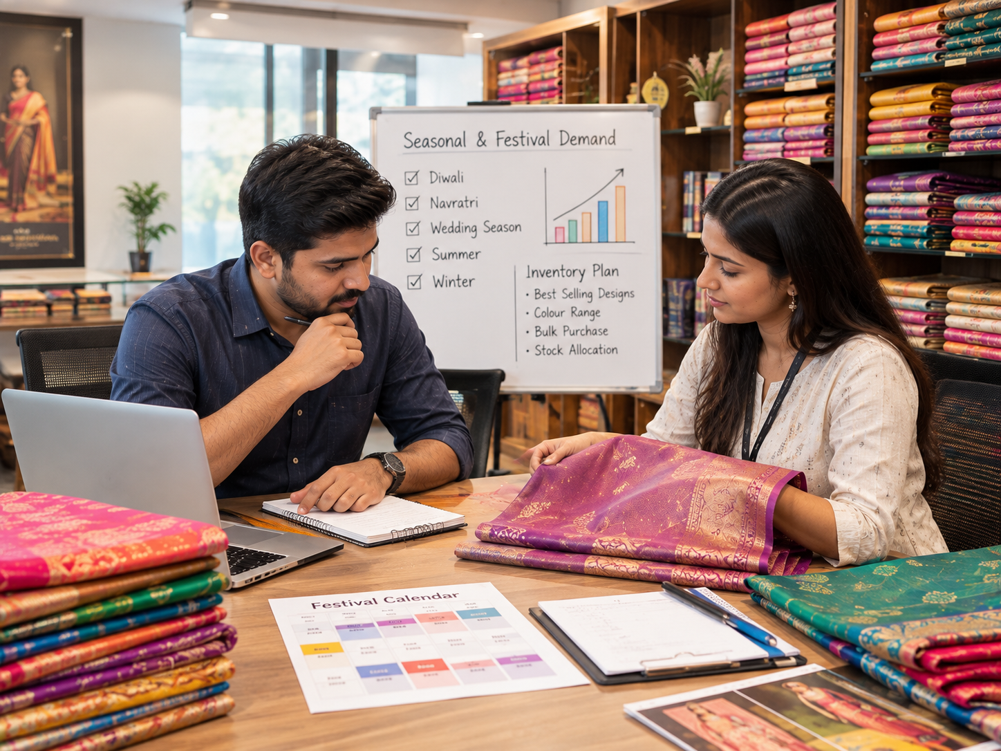 How to Plan Your Saree Inventory for Seasonal and Festival Demand